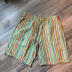 Free People Saylor Poplin Striped Shorts